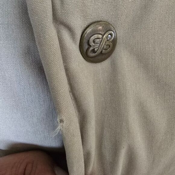 EDDIE BAUER Mens Goose Down Vest Size Medium Beige Outdoor Gorpecore - Picture 5 of 7